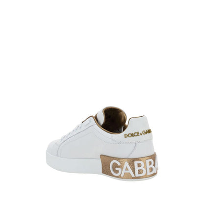 Calfskin Portofino Sneakers - White Low-Top Designer Footwear