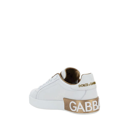 Calfskin Portofino Sneakers - White Low-Top Designer Footwear