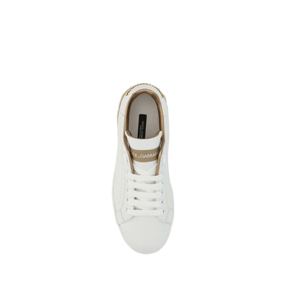 Calfskin Portofino Sneakers - White Low-Top Designer Footwear