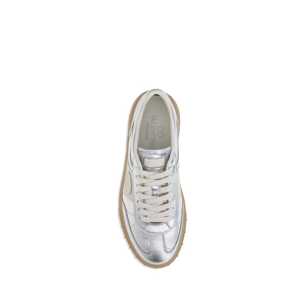 Laminated Leather Upvillage Sneakers - Luxury Designer Women's Low Top