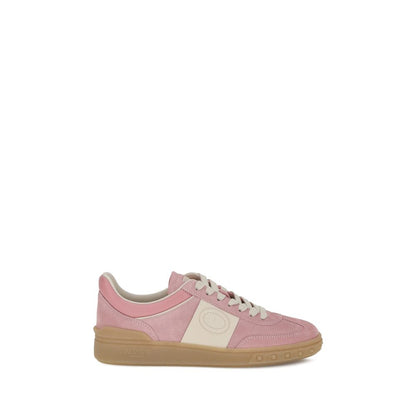 Upvillage Leather Sneakers with Stud Detail - Women's Designer Low Tops