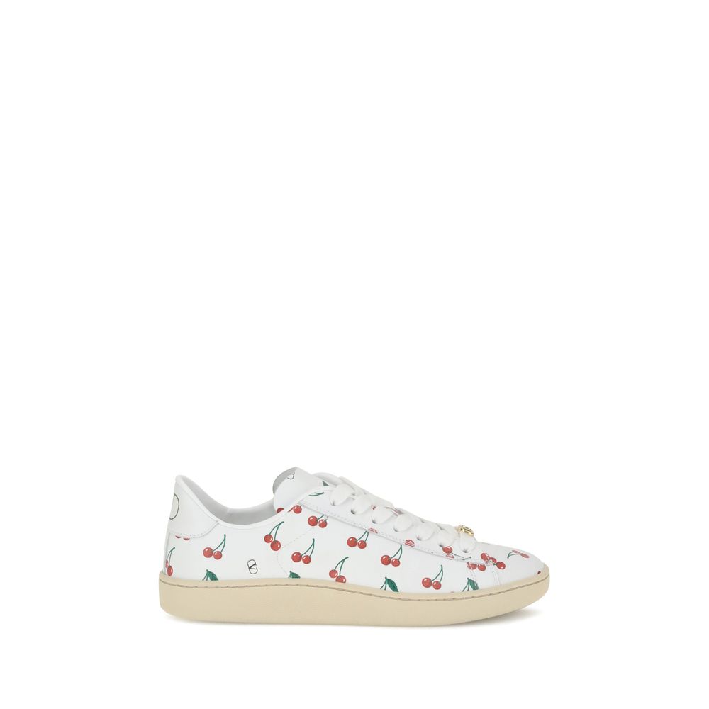 Royco Cherryfic Leather Sneakers - Women's Designer Low-Top Shoes