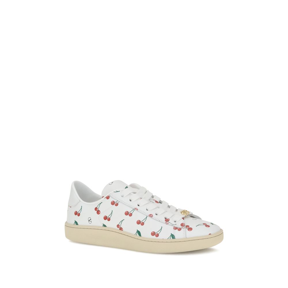 Royco Cherryfic Leather Sneakers - Women's Designer Low-Top Shoes