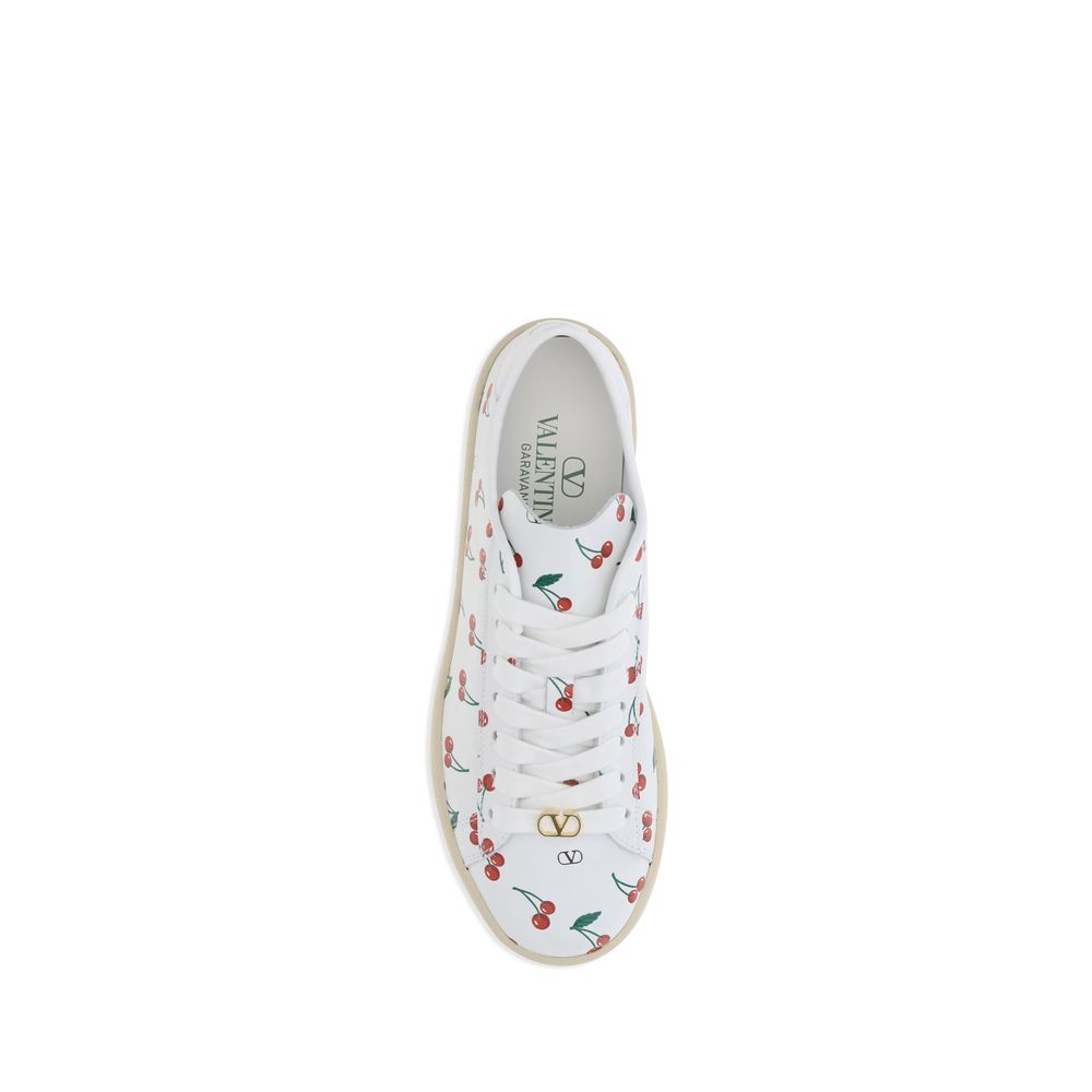 Royco Cherryfic Leather Sneakers - Women's Designer Low-Top Shoes