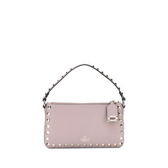 Rockstud Zip-Up Shoulder Bag