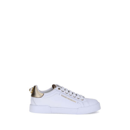 Leather Portofino Sneakers - White Low-Top Designer Footwear