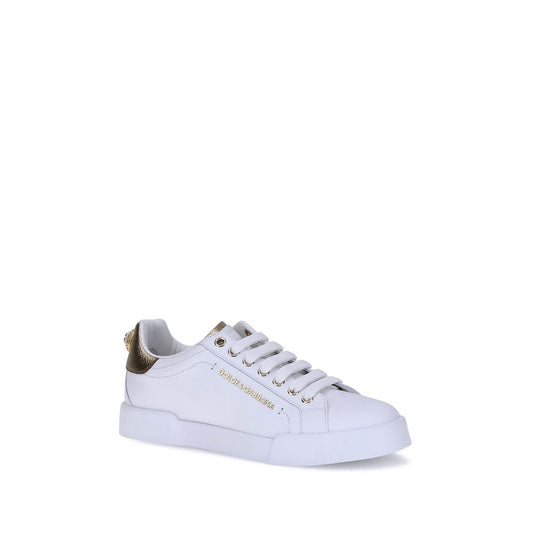 Leather Portofino Sneakers - White Low-Top Designer Footwear