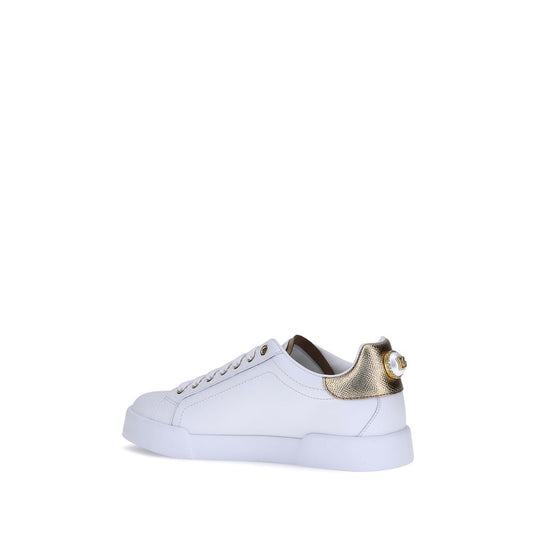 Leather Portofino Sneakers - White Low-Top Designer Footwear