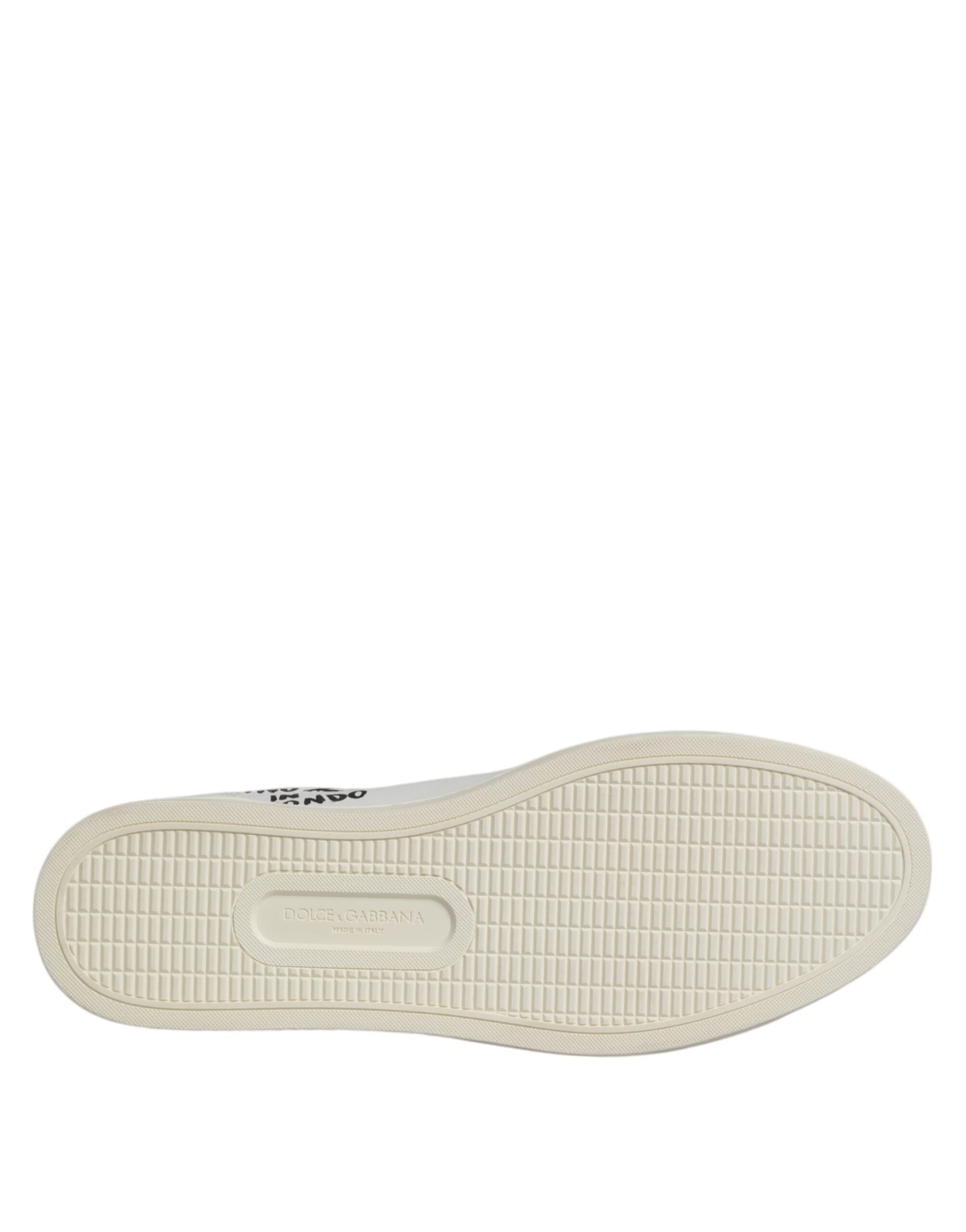 Dolce &amp; Gabbana White London Calf Leather Men's Sneakers