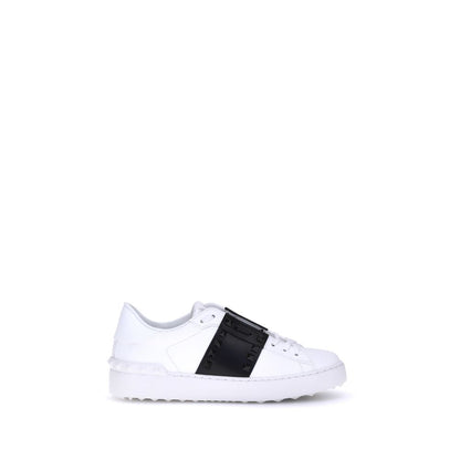 Rockstud Untitled Sneakers - Platinum Studded Calfskin Low Tops