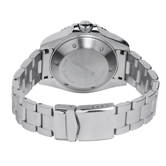 Bobroff Gray Stainless Steel Watch