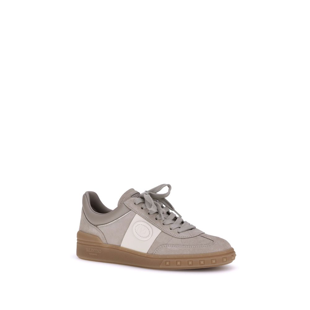 Leather Upvillage Sneakers with Signature VLogo Detail