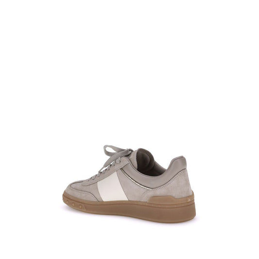 Leather Upvillage Sneakers with Signature VLogo Detail