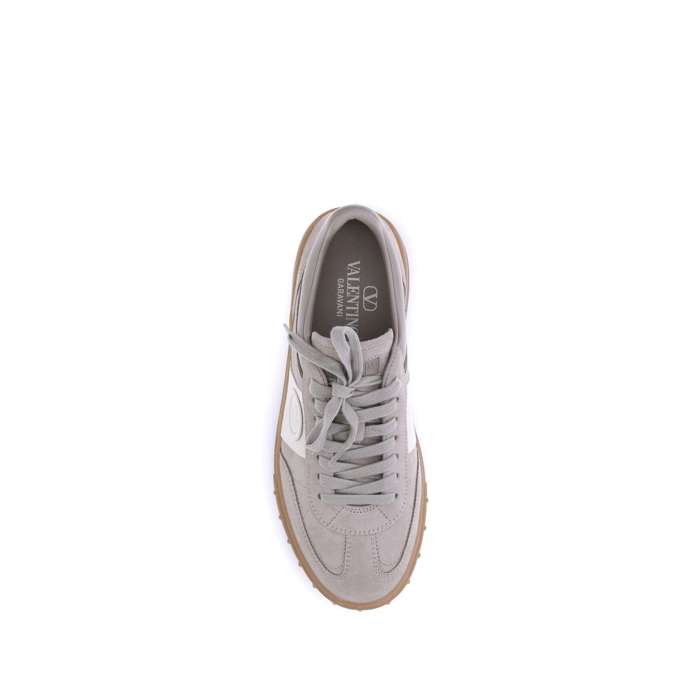 Leather Upvillage Sneakers with Signature VLogo Detail
