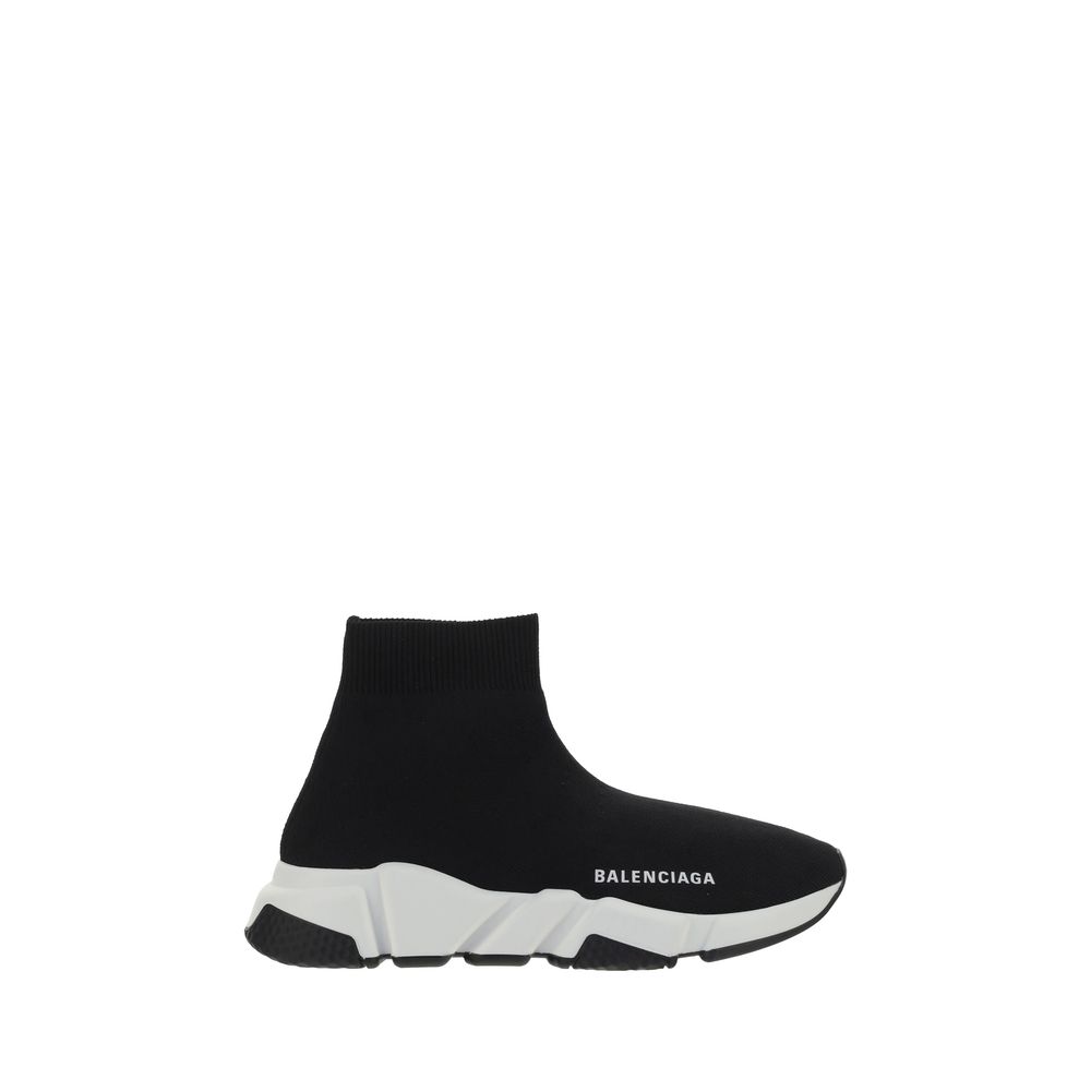 Sock-Style Speed Sneakers - Ribbed Ankle Design with Textured Sole