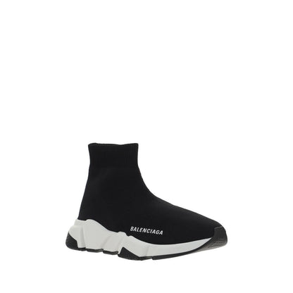 Sock-Style Speed Sneakers - Ribbed Ankle Design with Textured Sole