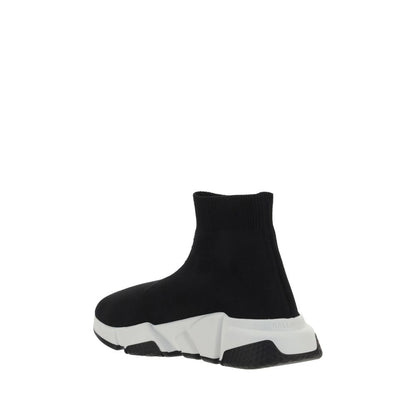 Sock-Style Speed Sneakers - Ribbed Ankle Design with Textured Sole