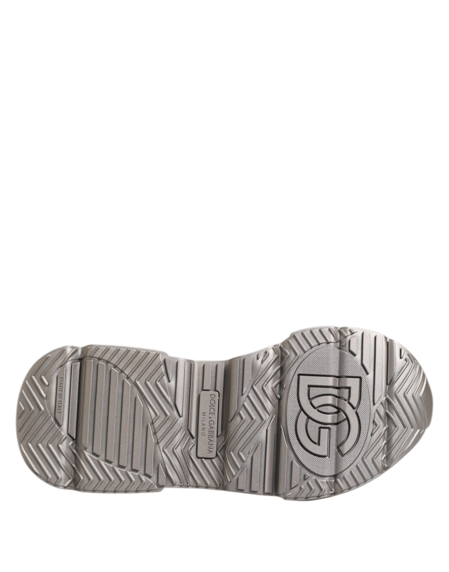 Dolce &amp; Gabbana Silver DAYMASTER Leather Men's Sneakers