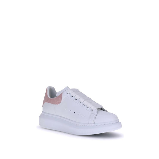 Leather Platform Sneakers with Logo Details
