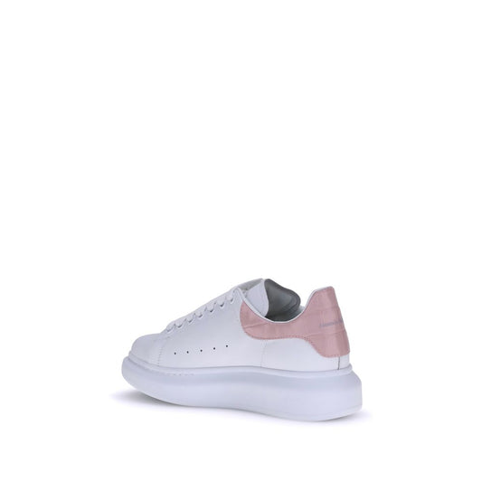 Leather Platform Sneakers with Logo Details