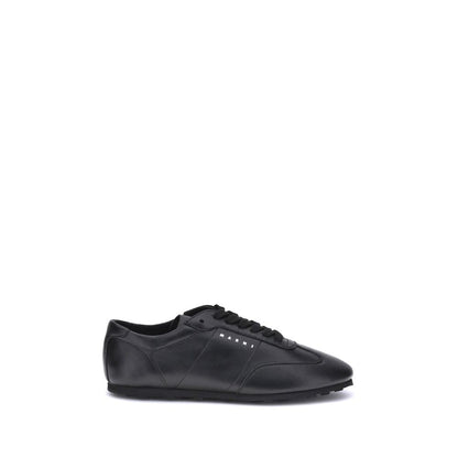 Leather Soccer-Inspired Sneakers - Premium Italian Craftsmanship