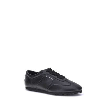 Leather Soccer-Inspired Sneakers - Premium Italian Craftsmanship