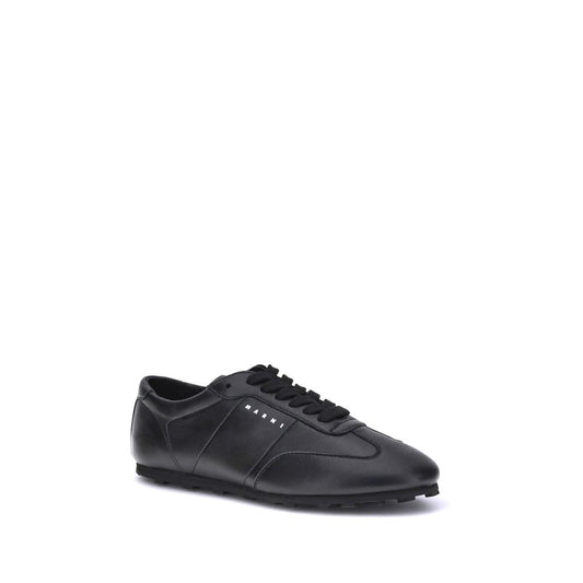 Leather Soccer-Inspired Sneakers - Premium Italian Craftsmanship