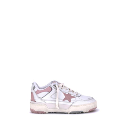 Chunky Low-Top Basketball-Inspired Sneakers with Vintage Details