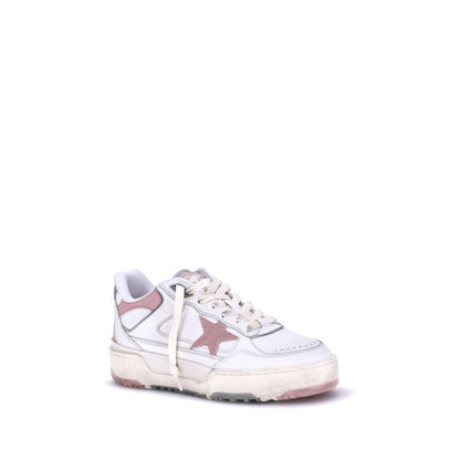 Chunky Low-Top Basketball-Inspired Sneakers with Vintage Details