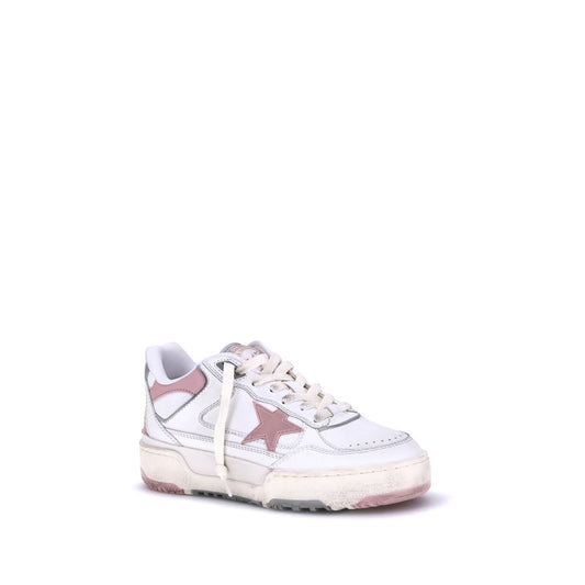 Chunky Low-Top Basketball-Inspired Sneakers with Vintage Details