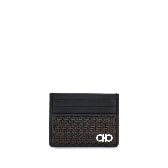 Woven Gancini Card Holder