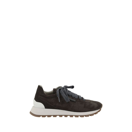 Leather Sneakers with Iconic Embellishments