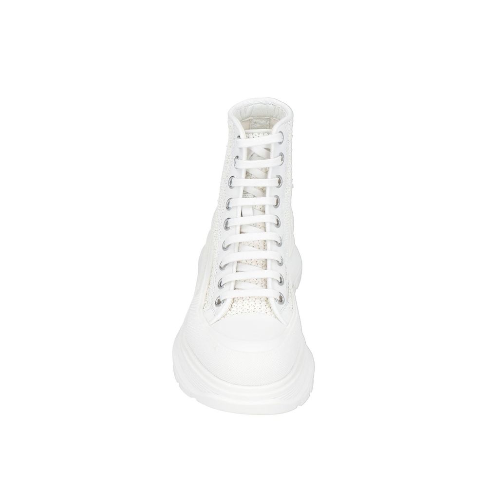 Tread Slick High-Top Luxury Sneakers - Premium Raffia Construction