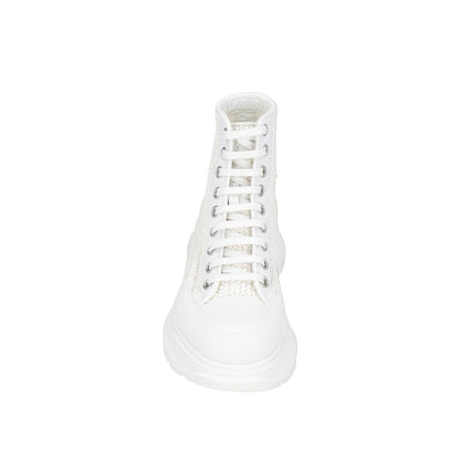 Tread Slick High-Top Luxury Sneakers - Premium Raffia Construction