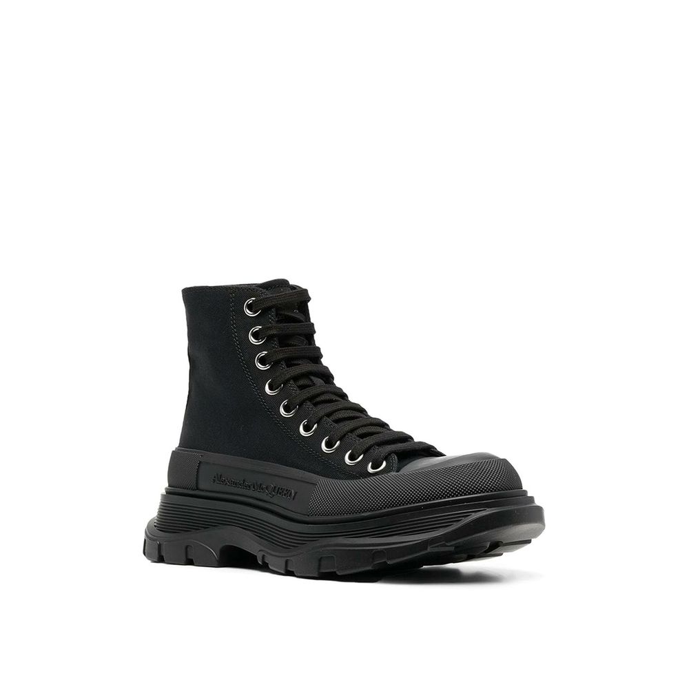 Tread Slick High-Top Canvas Sneakers - Italian Craftsmanship