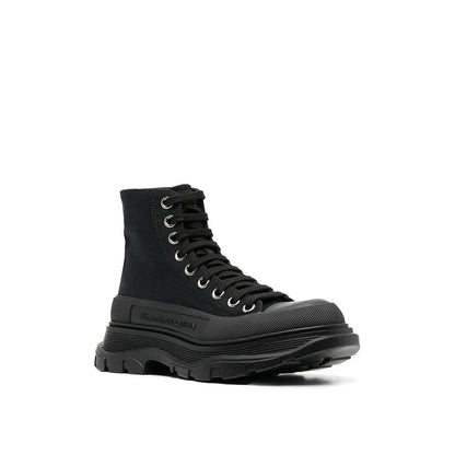 Tread Slick High-Top Canvas Sneakers - Italian Craftsmanship