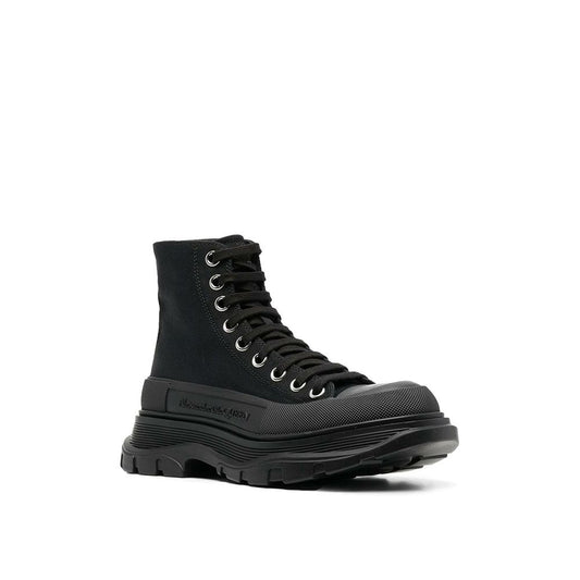 Tread Slick High-Top Canvas Sneakers - Italian Craftsmanship