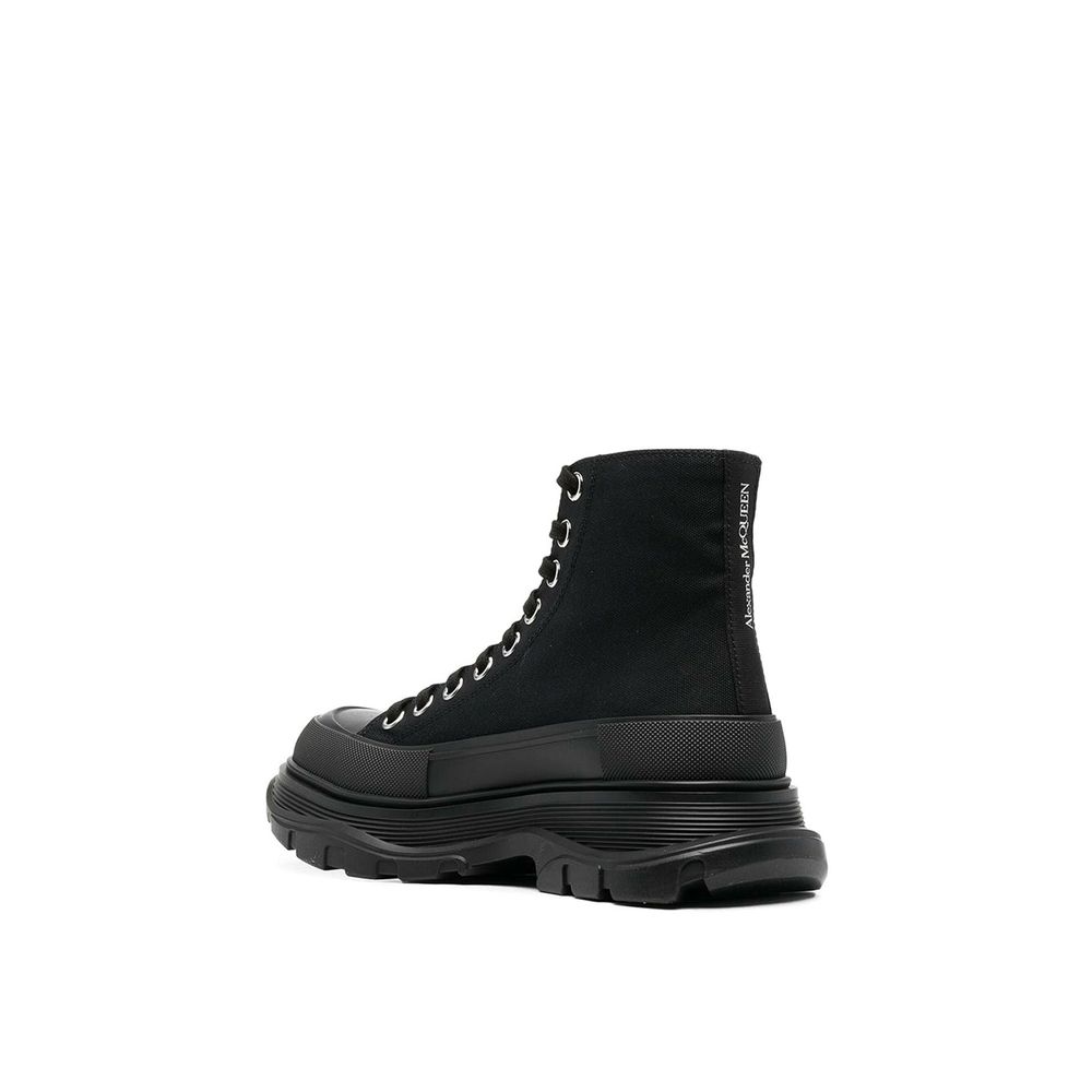 Tread Slick High-Top Canvas Sneakers - Italian Craftsmanship