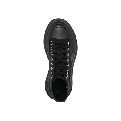 Tread Slick High-Top Canvas Sneakers - Italian Craftsmanship