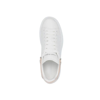 Oversized Leather Sneakers with Perforated Detail