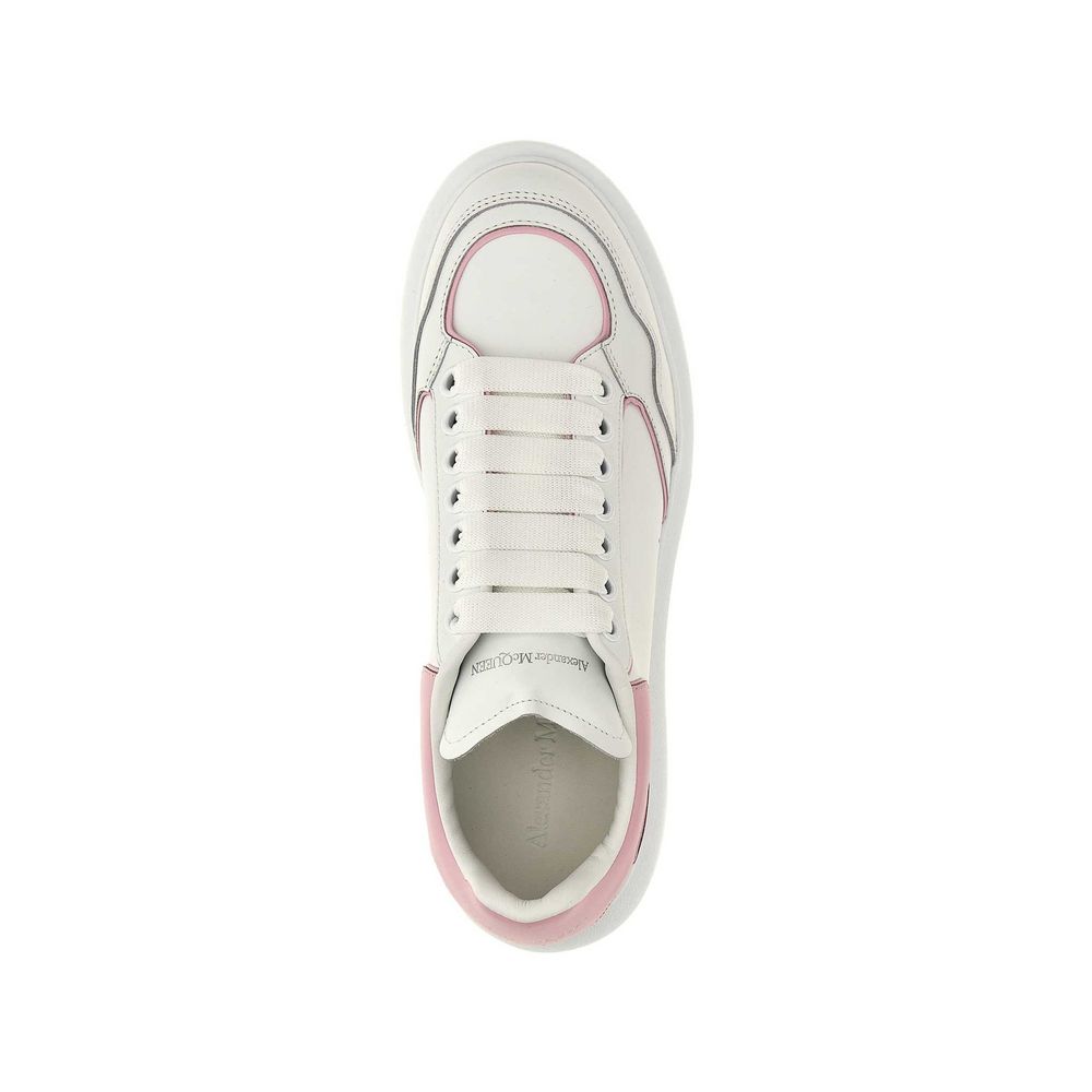 Italian Leather Perforated Sneakers - Women's Low Top
