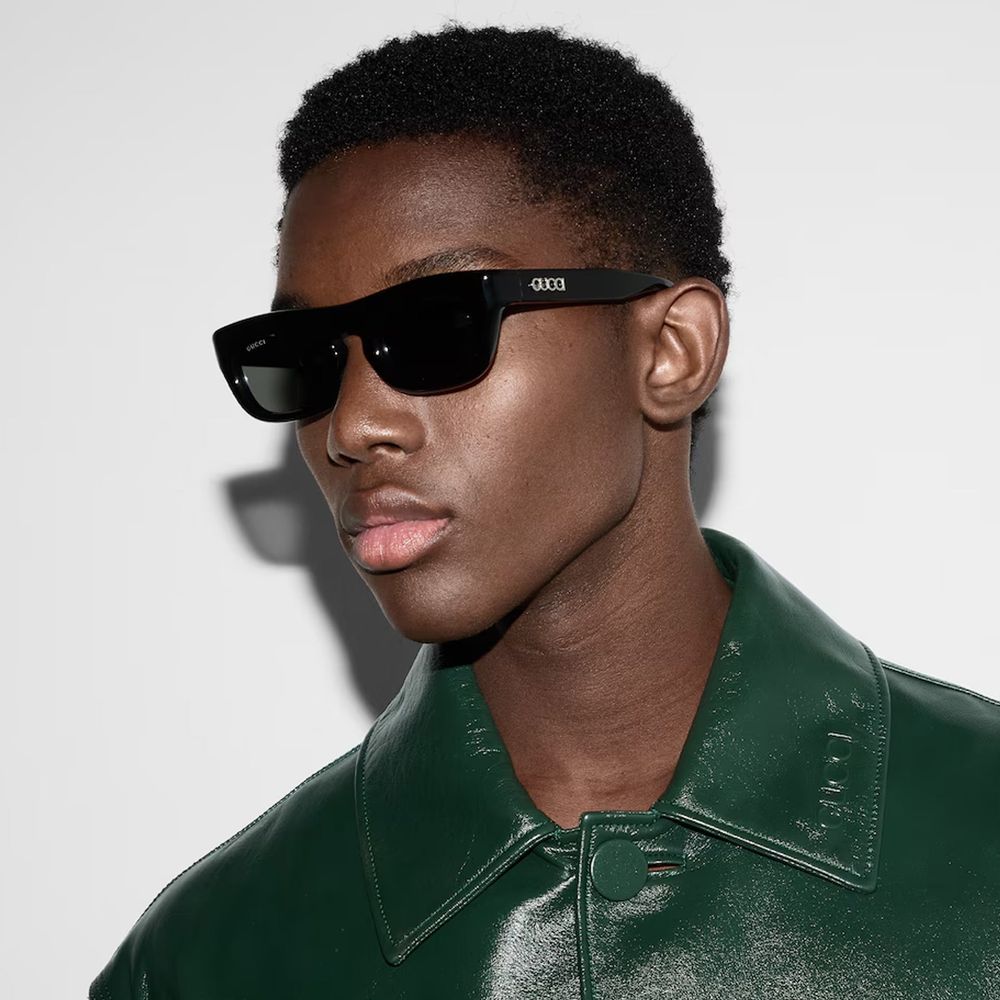 Gucci rectangular frame sunglasses