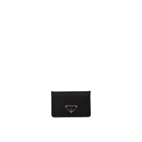 Nylon And Leather Card Holder