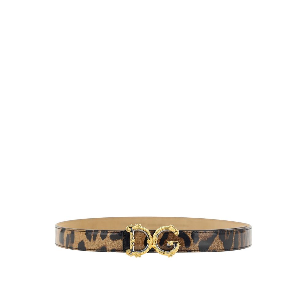 Dolce &amp; Gabbana Leather Logo Belt