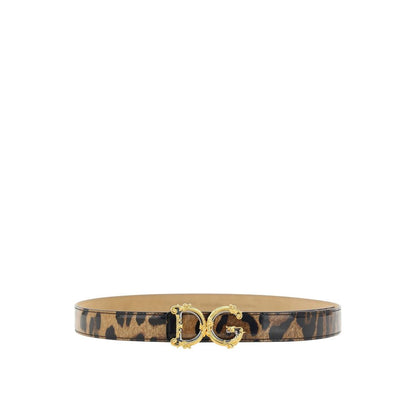 Dolce &amp; Gabbana Leather Logo Belt