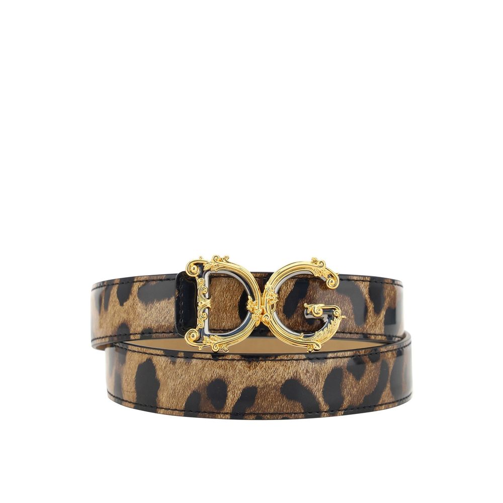 Dolce &amp; Gabbana Leather Logo Belt