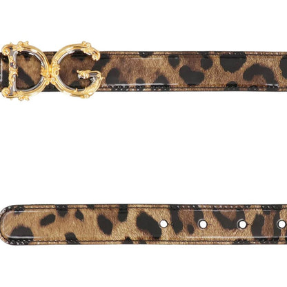 Dolce &amp; Gabbana Leather Logo Belt