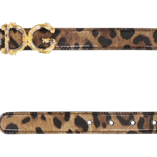 Dolce &amp; Gabbana Leather Logo Belt