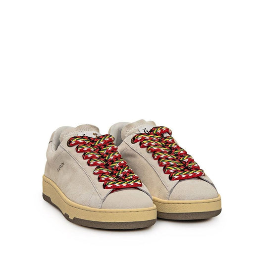 Italian Leather Curb Sneakers - Women's Low Top