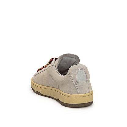 Italian Leather Curb Sneakers - Women's Low Top